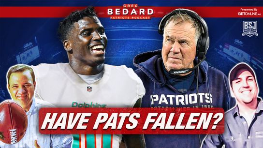 .@betonline_ag Podcast & Video: Tyreek Hill reax and Pats' place in AFC taken at BSJ Headquarters (Patriots)
